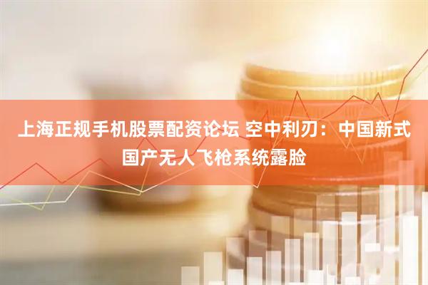 上海正规手机股票配资论坛 空中利刃：中国新式国产无人飞枪系统露脸